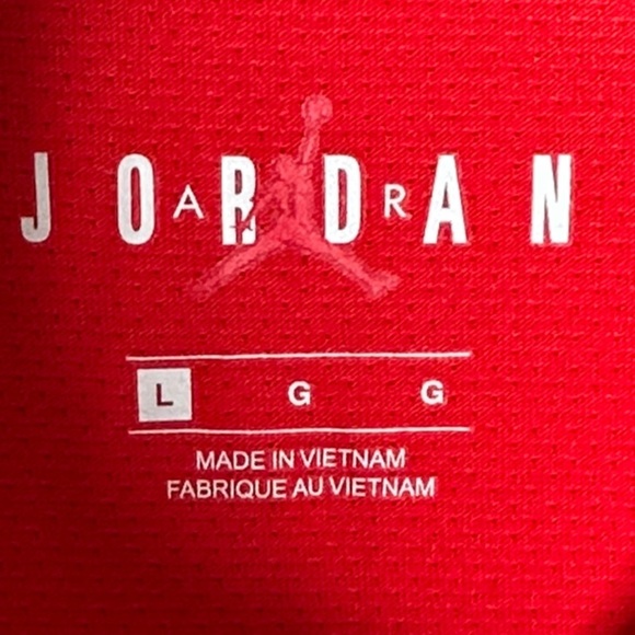 Jordan Vivid Red Long Sleeve Shirt - Picture 2 of 4